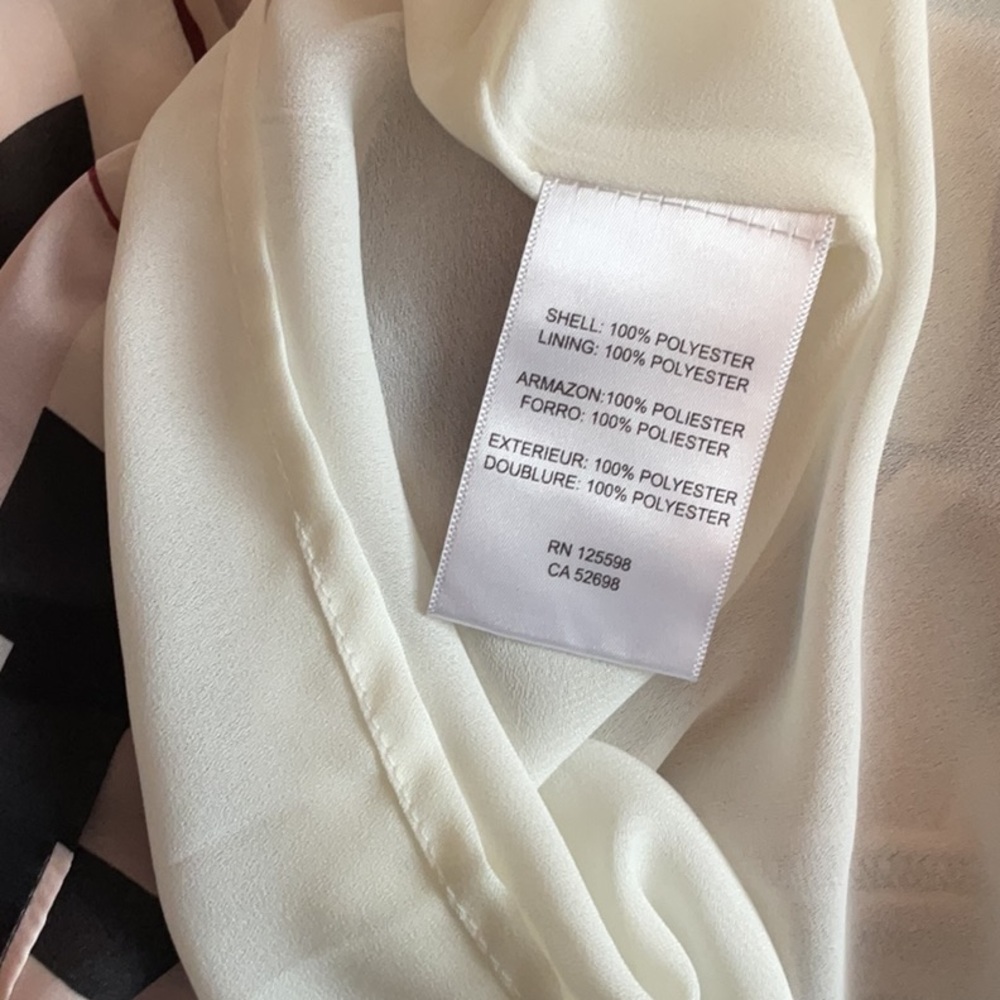 Ellen Tracy Abstract Satin Dress - Picture 11 of 12